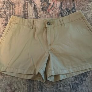 Khaki shorts.